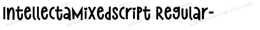 IntellectaMixedScript Regular字体转换